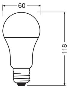 LED Antibakteriální žárovka A100 E27/13W/230V 2700K - Osram