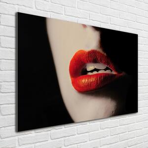Fotoobraz na skle Červená ústa osh-17263235
