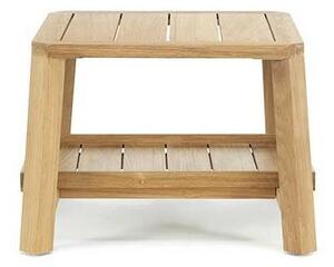 Ethimo Odkládací stolek Petit Club, Ethimo, čtvercový 54x54x39 cm, teakové dřevo