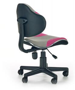 HALMAR Kancelářská židle Light šedo-růžová