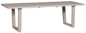 WOOOD Šedý hliníkový zahradní jídelní stůl Neson 240 x 87 cm
