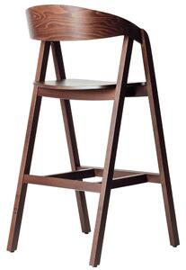 FormWood Ořechová barová židle Henry 72 cm