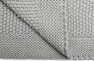 Sensillo dětská deka do kočárku pletená 100% bavlna šedá