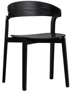 OnaDnes -20% Hoorns Černá dřevěná jídelní židle Casa