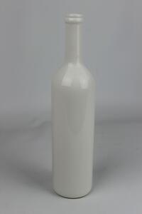 Bílá keramická váza ve tvaru láhve 32 cm