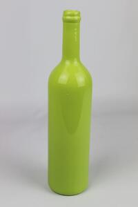 Zelená keramická váza ve tvaru láhve 32cm
