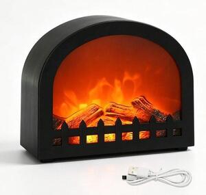 Krb Electric - Led Flame efekt - 10x10x8 cm - ABS Plastic - Pro obývací pokoj a ložnici