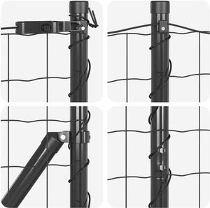 Ocelový plotový panel Gaashek, rozměry 10 x 1,2 metru, s PVC povrchovou úpravou, odolný vůči povětrnostním vlivům a korozi, tloušťka 18 mm, barva šedá, určený pro venkovní oplocení zahrady