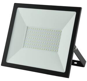Ultratenký LED reflektor černý 100W 8000lm, denní barva světla