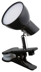 Rabalux 1478 NOAH - Stolní LED lampička se skřipcem na desku stolu nebo poličku v černé barvě, LED 5W, 3000K (Skřipcová lampička s vypínačem na kabelu)