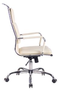 Kancelářská židle Sawston - umělá kůže | krémová