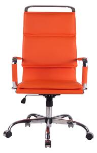 Kancelářská židle Sawston - umělá kůže | oranžová
