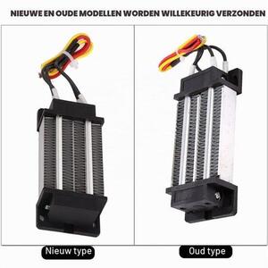 Elektrické topení 200 W - DC 12 V - Keramické izolované - Termostatické - Krytý ohřívací příslušenství