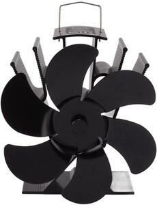 6 kusů ventilátorů pro kamna na dřevo, určených pro přenos tepla a vhodné pro kamna s přihrádkou na dřevo