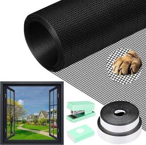 Síťka proti hmyzu do oken, rozměry 120x250 cm – ideální pro domácnost, zahradu, děti a zvířata – ochrana proti hmyzu a mouchám – snadná instalace