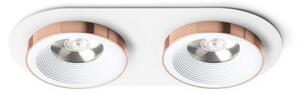 SHARM R II zápustná bílá měď 230V LED 2x10W 24° 3000K - RED - DESIGN RENDL