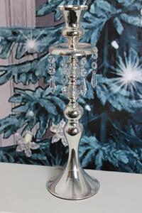 Stříbrný luxusní svícen 36 cm
