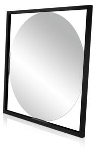 In-Design Zrcadlo QuadroLine - černý hliníkový rám, 635x635 mm