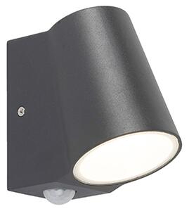 Venkovní lampa antracitová s pohybovým senzorem včetně LED - Uma