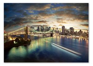 Moderní skleněný obraz z fotografie Manhattan New York osh-30806367