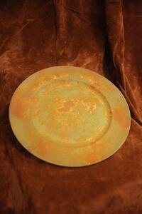 Oranžově rezavý klubový talíř 33 cm
