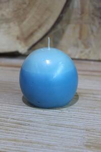 Modrá voňavá svíčka ve tvaru koule 7cm