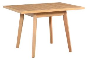 Jídelní stůl OSLO 1 L + deska stolu sonoma, podstava stolu grafit, nohy stolu bílá