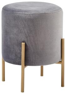TABURET, kov, textil, 35/42/35 cm Xora - Taburety
