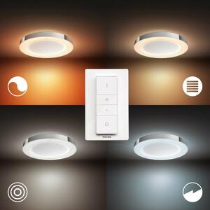 Hue LED White Ambiance Stropní koupelnové svítidlo Philips Adore BT 34184/11/P6 40W 2400lm 2200-6500K IP44 24V, chromové s dálkovým ovladačem a Bluetooth