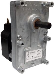Motor pro přenos pohybu u peletových kamen – 3,3 otáček za minutu – průměr hřídele 9,5 mm – výkon 25 W – určený pro peletové kamna a peletová topidla