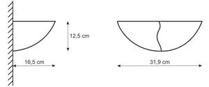 Nástěnné svítidlo FALA 1xE14/12W/230V sádra/bílá