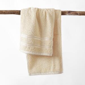 Goldea froté ručník / osuška nela - světle béžový 70 x 140 cm