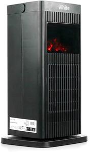 Elektrická varná deska, nízká spotřeba energie, 230 V, elektrické topení s LED osvětlením, 3D efekt plamene, elektrické topení, nastavitelný výkon 900-1500 W