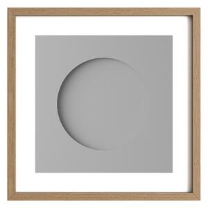 Idealform Poster no. 5 Minimalist circle Silver grey