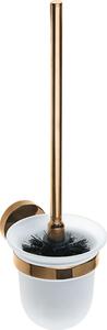 Olsen Spa WC štetka, miska sklo, 95×360×140 mm - Barva - Růžové zlato lesklá KDBE158113017