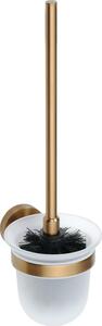 Olsen Spa WC štetka, miska sklo, 95×360×140 mm - Barva - Růžové zlato broušená KDBE155113017