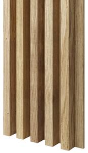 Akustický panel, podklad MDF deska, široká lamela, celý panel - dubová dýha, 30x275 cm