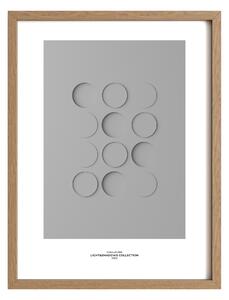 Idealform Poster no. 4 Shadow forms Barva: Silver grey, Velikost: 300x400 mm