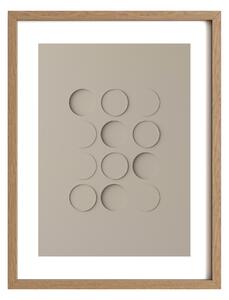 Idealform Poster no. 3 Shadow forms Barva: Smokey taupe, Velikost: 300x400 mm