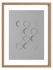 Idealform Poster no. 3 Shadow forms Barva: Silver grey, Velikost: 300x400 mm