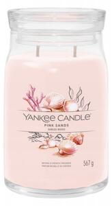Vonná svíčka Yankee Candle Dekorativní Velká se dvěma knoty Pink Sands 567g