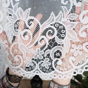 Dekorační oblouková krátká záclona na žabky BERENIKA 120 bílá 250x120 cm MyBestHome
