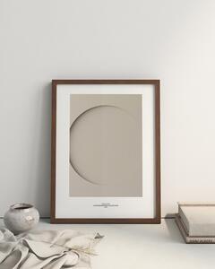 Idealform Poster no. 6 Round composition Barva: Smokey taupe, Velikost: 500x700 mm