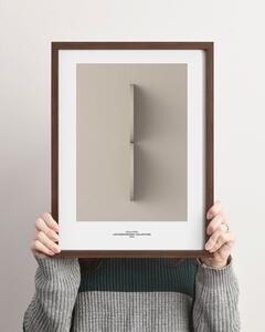 Idealform Poster no. 8 Arched shapes Barva: Smokey taupe, Velikost: 300x400 mm