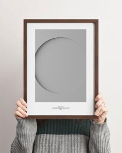 Idealform Poster no. 6 Round composition Barva: Silver grey, Velikost: 500x700 mm