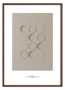 Idealform Poster no. 4 Shadow forms Barva: Smokey taupe, Velikost: 500x700 mm