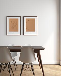 Idealform Poster no. 6 Round composition Barva: Terracotta, Velikost: 300x400 mm
