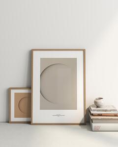 Idealform Poster no. 6 Round composition Barva: Smokey taupe, Velikost: 300x400 mm