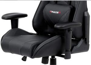 Autronic Kancelářská židle houpací mech., černá koženka - KA-F03 BK