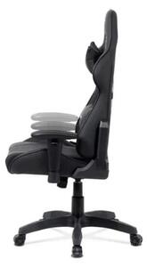 Autronic Kancelářská židle houpací mech., černá koženka - KA-F03 BK